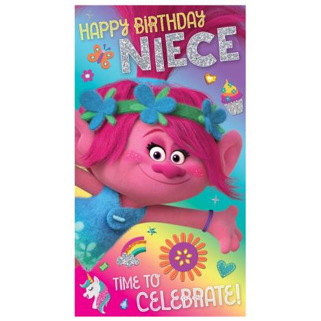 Happy Birthday Niece Trolls Birthday Card £2.45